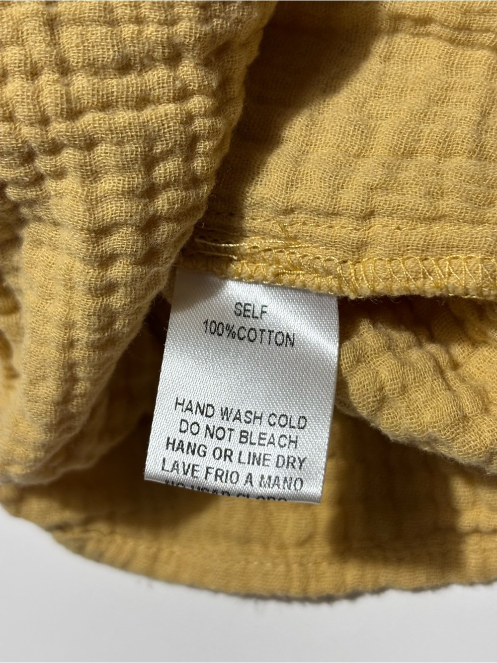 Easel Yellow Frills & Thrills Long Sleeve Cotton Gauze / Muslin Top - Picture 5 of 6